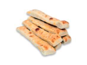 Cheesy Bread Sticks · 8 freshly baked bread sticks smothered in wisconsin whole milk mozzarella cheese and garlic butter.