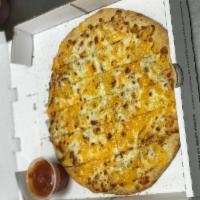 12 Cheesesticks · Our signature dough brushed with white garlic sauce and topped with cheddar, mozzarella and ...