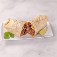 Burrito Asada · Steak burrito.