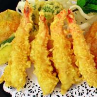 2 Shrimp Tempura Side Order · 2 shrimp battered in tempura and deep-fried to perfection, served with a light Japanese tent...