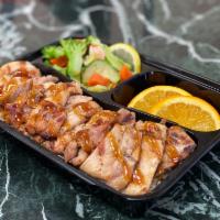 Chicken Plate · 1/2 pound of premium chicken, choice of rice, steamed vegetables with our signature teriyaki...