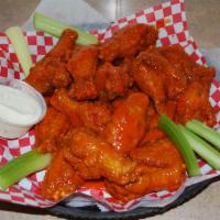   15 Piece Wings · All Wings come with a side of Bleu Cheese & Celery.