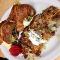 Veggies Croissant  · A flaky French pastry.