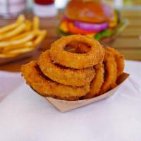  Onion Rings · Golden, delicious and a perfect complement to your meal