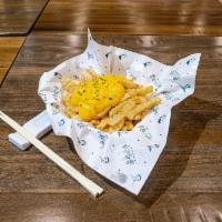 S2. Butter Garlic Fries · Crispy outer filled with moist potato with the perfect collaboration of magical garlic powde...