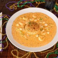 Shrimp and Scallops Pontchartrain · Shrimp and scallops sauteed in our signature tequila lime cream sauce. Your mouth should be ...