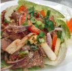 Yum Neau Salad   · Spicy beef salad.