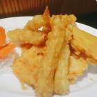 Shrimp and Sweet Potatoes Tempura  · Battered and fried. 