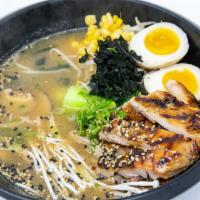 Miso Ramen Noodles · Robust flavor of miso-based broth, ramen (japanese wheat noodles), your choice of protein, s...