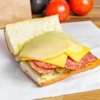 Large Pastrami Sub (10 inch) · Lettuce, tomato, onion dressing, and mayonnaise.