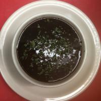 Sopa Frijoles Negros · Black Bean Soup