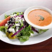 Soup and Salad Combo · Select your choice of soup and a side Greek or house salad. 
