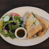 1/2 Sandwich and Salad Combo · Your choice of sandwich with a side Greek or house salad.