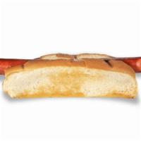 Hot Dog · 100% Vienna Beef hot dog. Served on sourdough split-top bun. Choice of toppings.