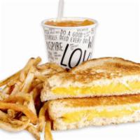 Jr. Grilled Cheese Meal · Choice of cheese on country white bread. Includes choice of side (junior portion of Signatur...