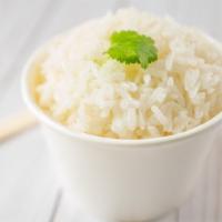 Steamed Jasmine Rice · Streamed white rice. (8oz)