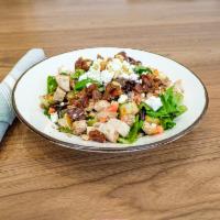 Tunisian · Mixed greens, chicken, tomatoes, goat cheese, dates, pine nuts, croutons and balsamic vinaig...