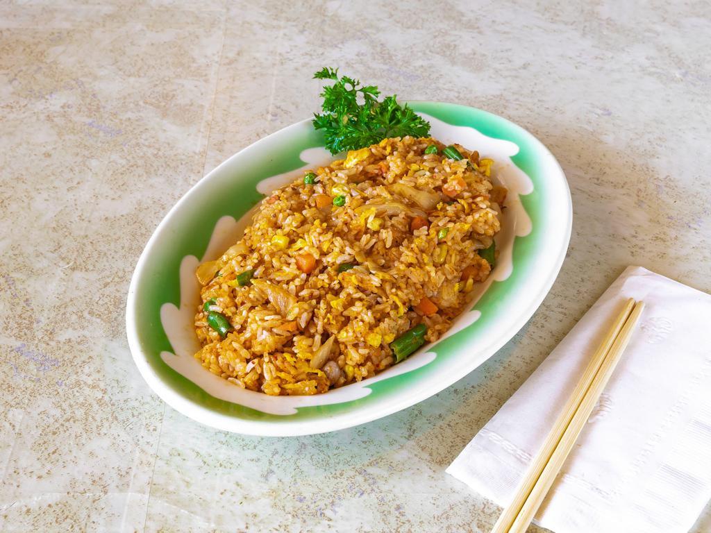 Kimchi Fried Rice 김치볶음밥 · Fried rice with kimchi and egg.
