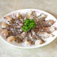 Sae U Gui 새우구이 · Grilled shrimps.