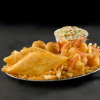 Fish & Shrimp Platter · 2 pieces of wild-caught Alaska Pollock and 6 pieces of Shrimp, hand-battered in our signatur...