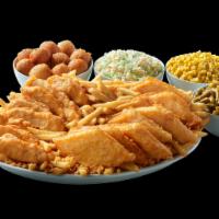 16 Piece Fish or Chicken Meal · 16 pieces of Fish or Chicken, hand-battered in our signature recipe, served with 4 Family Si...