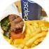 Lule Kabob Wrap Combo · Ground beef BBQ, tomatoes, parsley, onion, hummus and pickles. Includes french fries and sof...