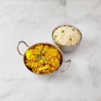 Aloo Gobi · Cauliflower and potatoes tossed with spices.