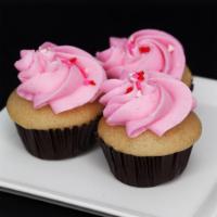 Gluten Free VEGAN Mini Cinnamon Vanilla Cupcake (6ea) · gluten free ＆ vegan vanilla cupcake with a cinnamon vanilla vegan buttercream