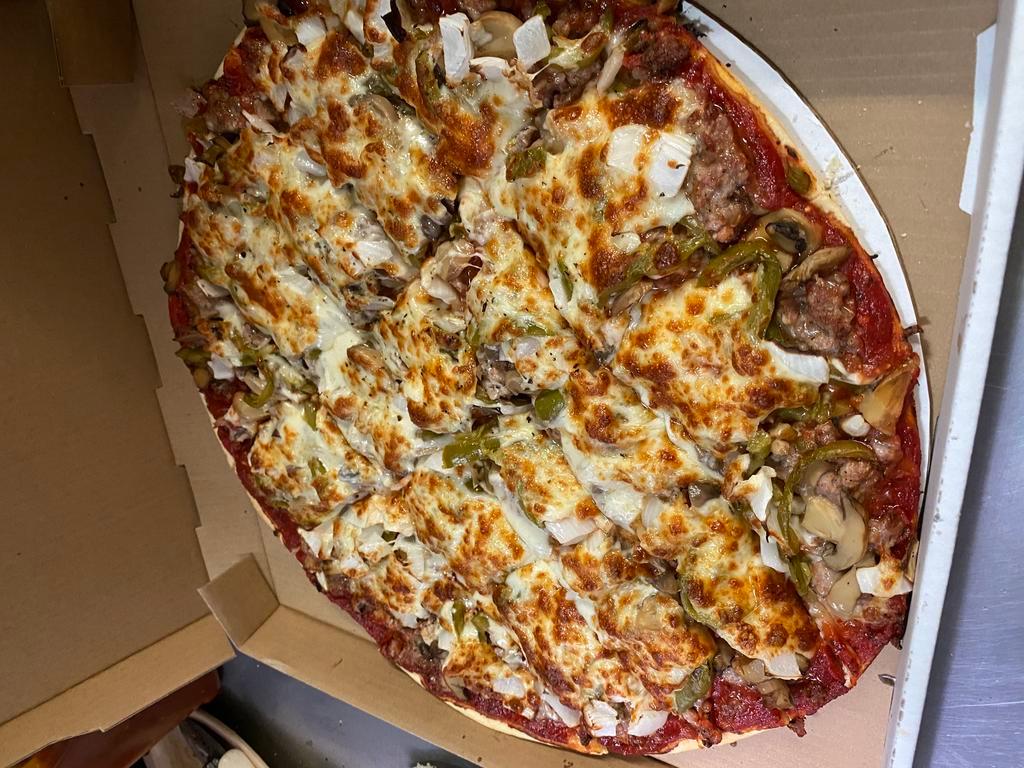 Deno's Pizza · Sandwiches · Salads · Chicken Wings · Pizza