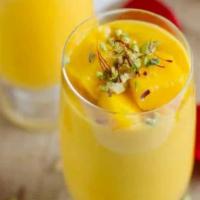 Mango Lassi · Creamy Mango Lassi made with sweet mangoes and yogurt.

