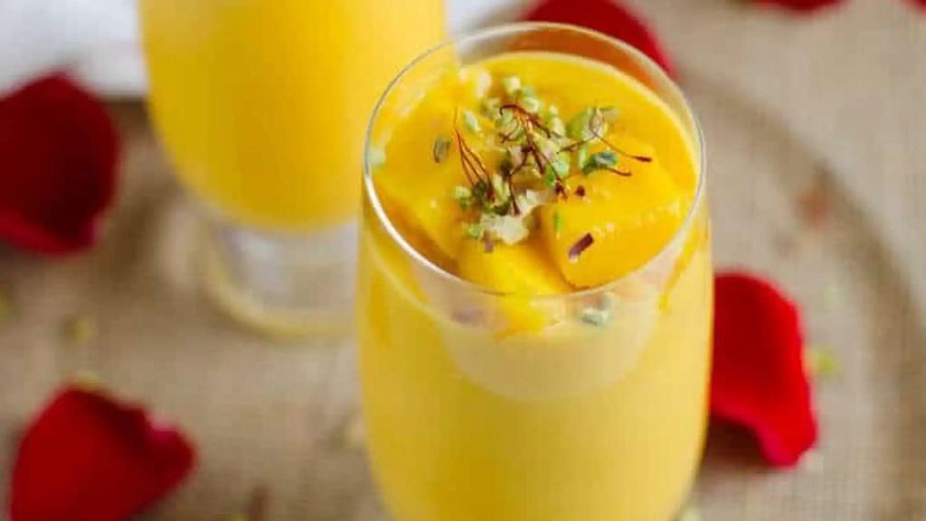 Mango Lassi · Creamy Mango Lassi made with sweet mangoes and yogurt.

