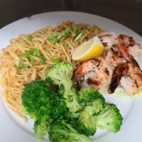 Garlic Prawns with Garlic Butter Noodles Special · Garlicky grilled prawns paired with stir fried chewy garlic butter yakisoba noodles. Comes w...