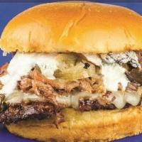 Ward's Prime Specialty Burger · 1/4 pound prime Angus patty, shaved prime rib, provolone cheese, sauteed mushrooms, sauteed ...