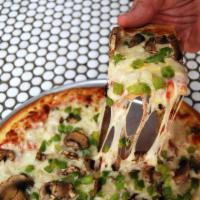 O.M.G. Pizza · Classic vegetarian with onions, mushrooms, green peppers.