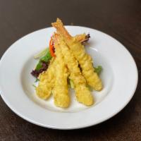 Tempura Shrimp(4) · 4 Shrimps coated with crispy tempura batter.
