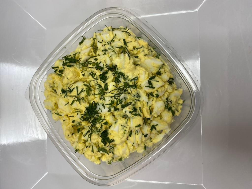 Organic Egg Side Salad · Farm fresh eggs, dill and mayo made with 0% Greek yogurt.