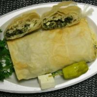 Spinach and Feta Cheese Pie · (Vegetarian) 