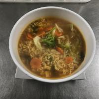 1. Vegetable Ramen · Cabbage, carrot and broccoli.