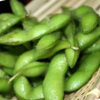 Edamame · Steamed soybeans with salt it’s gluten free.