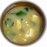 Miso soup · Soup that is made from miso paste. 