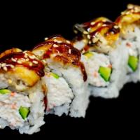 House Special Roll · Crab salad, cucumber, avocado, topped with unagi.