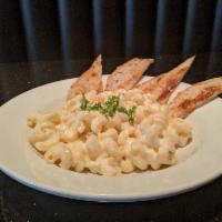 Build Your Own Mac and Cheese · Big bowl of cellentani pasta in cheesy Alfredo sauce. Served with toasted garlic bread.