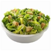 Small - Caesar Salad · Romaine lettuce, croutons, shredded parmesan cheese, and Caesar dressing.