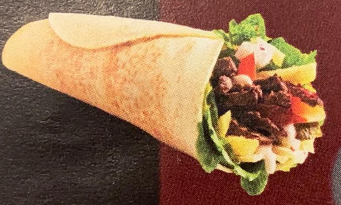 3. Doner Saj · Beef lettuce, tomato, onions, pickles, parsley.