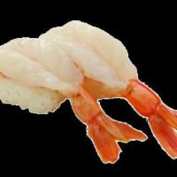 Ama Ebi Nigiri   · Raw. Sweet shrimp with deep-fried head. 