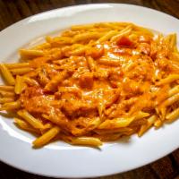 Penne alla Vodka · House-made pink cream sauce with hints of vodka.
