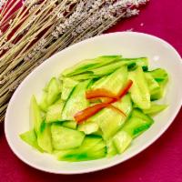 Cucumber Salad 拍拌黄瓜 · fresh garlic, house vinegrette dressing 