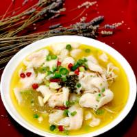 Fish Fillet with Rattan Peppers 藤椒鱼片 · Bean sprouts, glass noodles served in rattan peppercorn broth