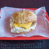 Sausage and Egg Croissant · 