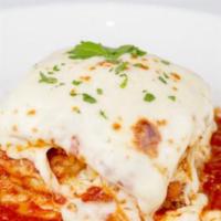Lasagna Bolognese · sweet fennel sausage & veal ragu`
